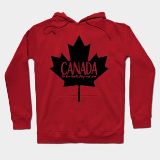 O Canada, The True North Strong and Free Hoodie